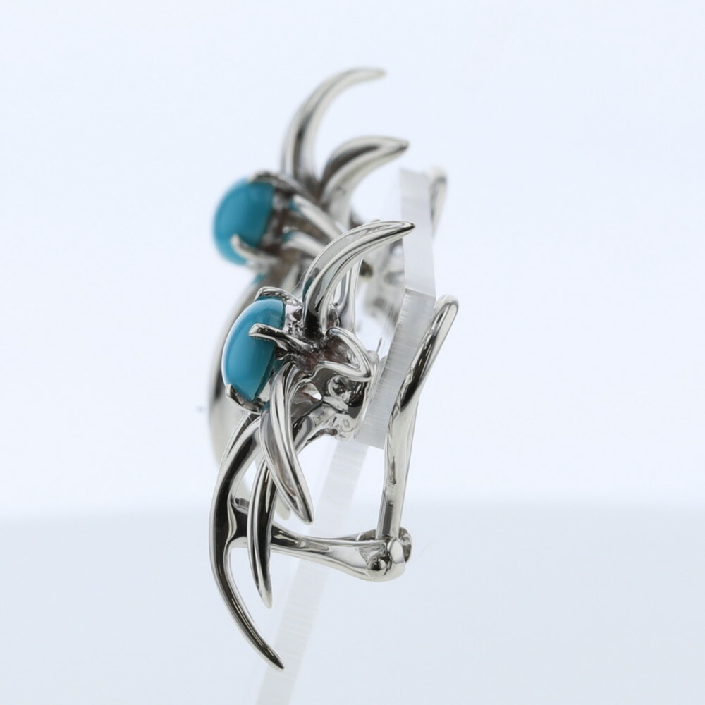 TIFFANY earrings fireworks silver 925 turquoise ladies &Co. - Picture 3 of 5